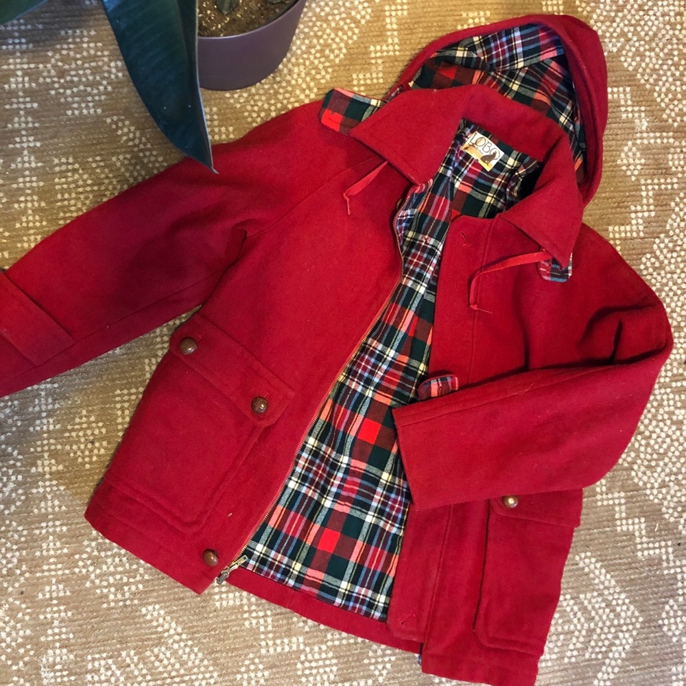 Vintage 70’s LOBO by Pendleton red wool coat ✨
